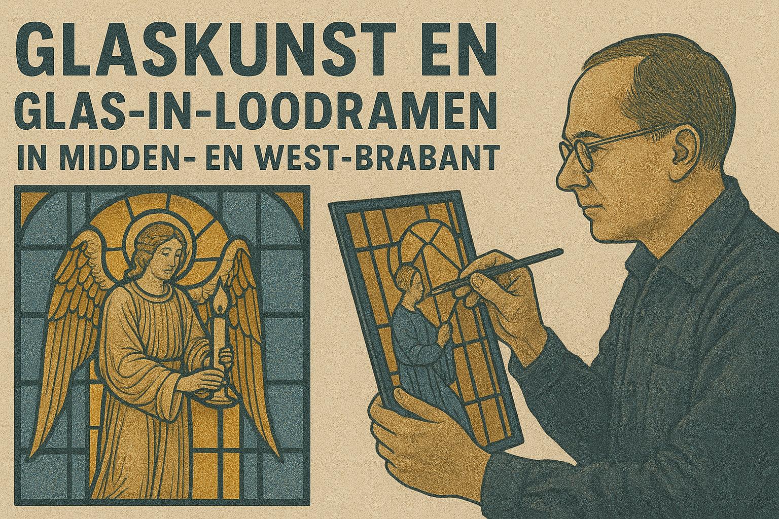 Glaskunst en glas-in-loodramen in Midden- en West-Brabant