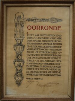 Oorkonde viering Thomasschool